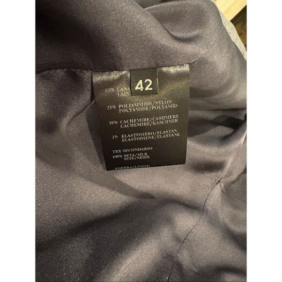 CoSTUME NATIONAL Classic Grey Wool Blazer Size 42 or US 6 - Picture 6 of 6